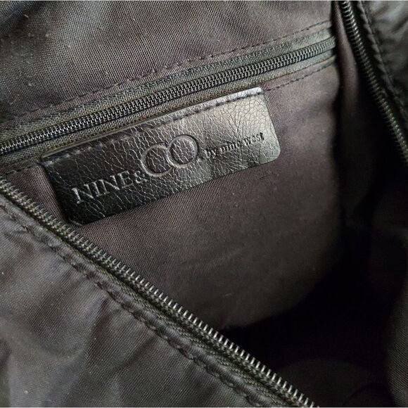 Backpack Purse Nine & Co. By Nine West 11" X 12" X 5" Black - Picture 6 of 7